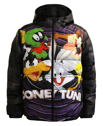 Мужская пуховая куртка Looney Tunes Bugs Bunny с капюшоном и графическим принтом Southpole