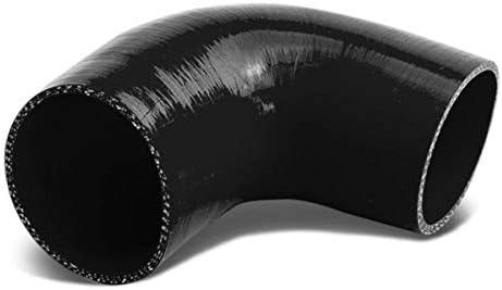 Auto Dynasty 1 inches 90 Degree Elbow Turbo/Intercooler/Intake Piping Coupler Silicone Hose (Black) Auto Dynasty