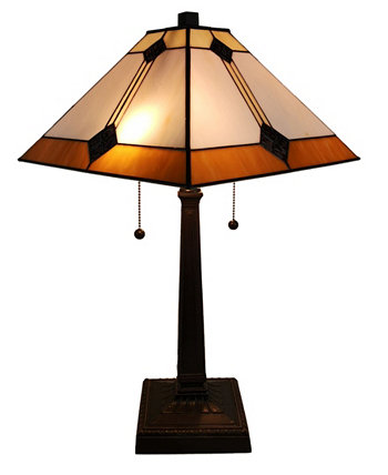 Настольная лампа Tiffany Style Mission Design Amora Lighting