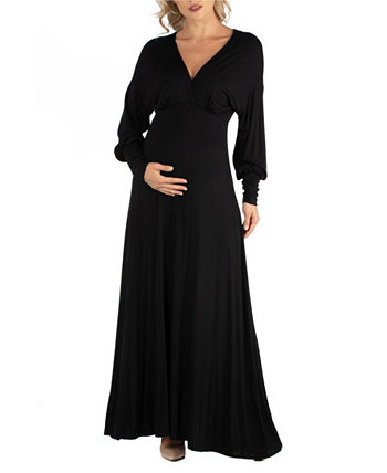 Формальное платье макси для беременных с длинным рукавом 24Seven Comfort
