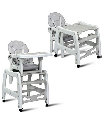 3 in 1 Baby High Chair Adjustable Seat Back Costway