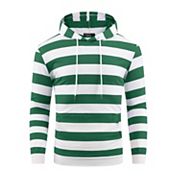 Striped Sweatshirt for Men's Long Sleeves Drawstring Pullover Hooded Sweatshirts Hoodie Lars Amadeus