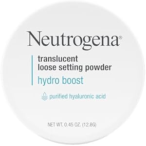 Neutrogena Hydro Boost Translucent Loose Setting Powder, Makeup Setting Powder with Purified Hyaluronic Acid, Translucent Loose Face Setting Powder, .44 oz Neutrogena