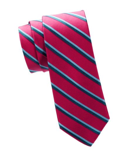 Полосатый шелковый галстук Saks Fifth Avenue