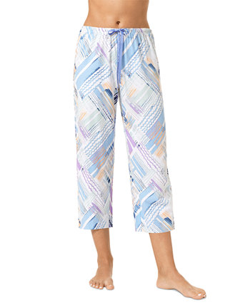 Женские пижамные брюки-капри с клетчатым принтом и омоложением HUE