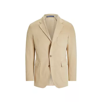 Garment-Dyed Cotton Two-Button Suit Jacket Polo Ralph Lauren