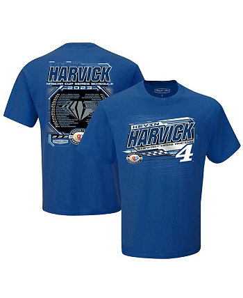Мужская футболка с расписанием турнира Royal Kevin Harvick Cup Series 2023 NASCAR Stewart-Haas Racing Team Collection