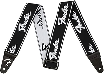 Fender WeighLess Running Logo Guitar Strap Fender