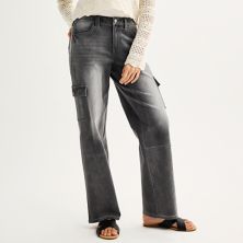 Прямые джинсы карго со средней посадкой индиго Project для юниоров Project Indigo