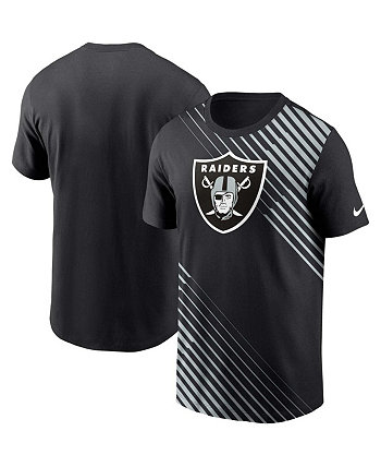 Мужская черная футболка Las Vegas Raiders Yard Line Fashion Asbury Nike