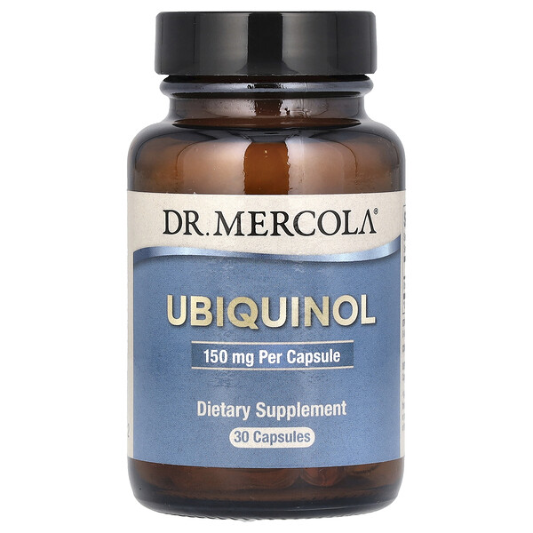 Убихинол, 150 мг, 30 капсул Dr. Mercola