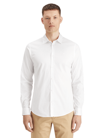 Уникальная хлопковая рубашка Essentials Poplin из легкой ткани Scotch & Soda