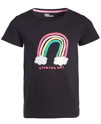 Toddler & Little Girls Looking Up Rainbow Graphic T-Shirt, Created for Macy's Epic Threads
