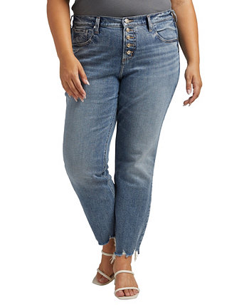 Узкие джинсы Beau с высокой посадкой больших размеров Silver Jeans Co.