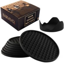 Silicone Coasters With Holder, Perfect Durable Coaster, Anti Slip, Suitable For All Drinks Barvivo