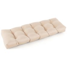 Indoor Outdoor Tufted Bench Cushion with Soft PP Cotton Slickblue