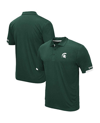 Мужская зеленая рубашка-поло Michigan State Spartans Big and Tall Santry Colosseum