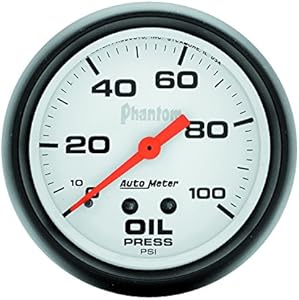 Auto Meter 5821 Phantom Mechanical Oil Pressure Gauge Auto Meter