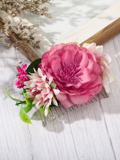 Расчёска с цветком свадебный SHEIN