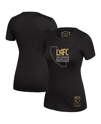Женская черная футболка LAFC Local Mitchell & Ness