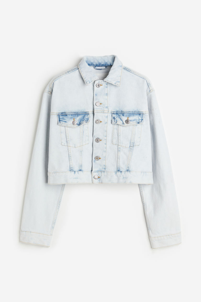 Укороченная джинсовая куртка H&M