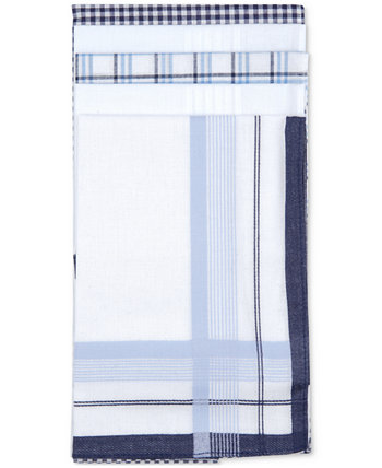 Мужские 5-шт. Комбинированные носовые платки с синим узором, созданные для Macy's Club Room