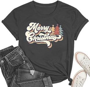 Christmas Shirts for Women Nurse Christmas Tee Shirt Christmas Light Tops Christmas Nurse Vacation Tee PQZ