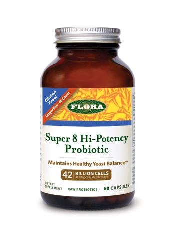 Flora Udo's Choice® Super 8 Hi-Potency Probiotic - 42 миллиарда клеток - 60 капсул Flora