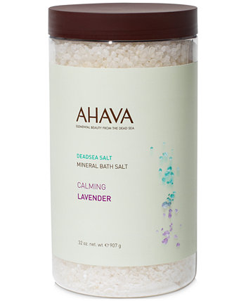Минеральная соль для ванн успокаивающая с лавандой, 32 унции AHAVA