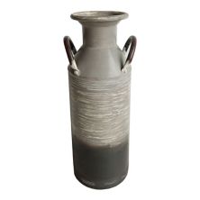 Элементы 15 дюймов. Металлическая ваза серого цвета с эффектом омбре Elements