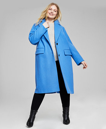 Женское однобортное пальто больших размеров, созданное для Macy's Michael Kors