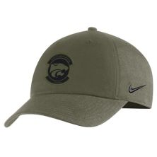 Men's Nike Olive Kansas State Wildcats Military Pack Heritage86 Adjustable Hat Nike