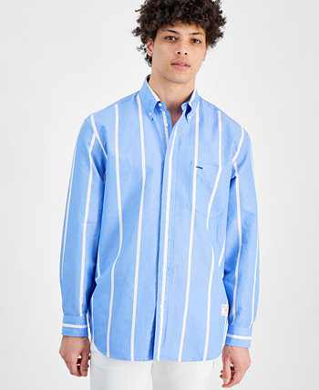 Men's Regular-Fit Space Stripe Shirt Tommy Hilfiger