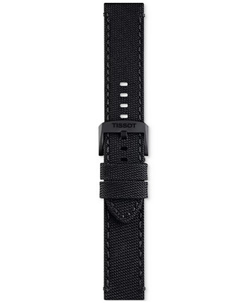 Official Interchangeable Black Fabric Watch Strap Tissot