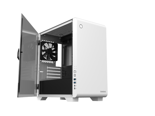 Gamdias MARS E2, micro ATX pc case (WHITE), USB 3.0, rear 120mm black fan, tempered glass side panel GAMDIAS Technology