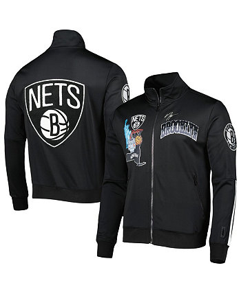 Мужская черная спортивная куртка с молнией и воротником-стойкой Brooklyn Nets Hometown Pro Standard