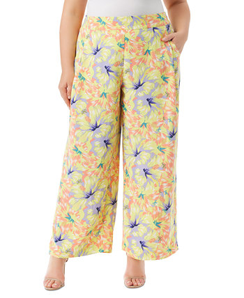 Trendy Plus Size Printed Winnie Wide-Leg Pants Jessica Simpson