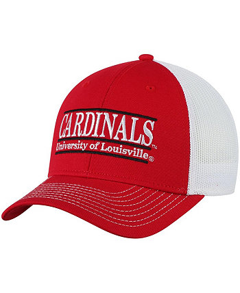 Men's The Red Louisville Cardinals Benchmark Trucker Adjustable Snapback Hat Game