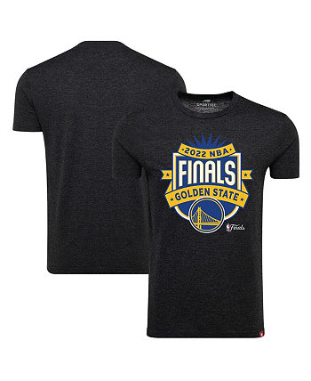 Men's Black Golden State Warriors 2022 NBA Finals Crest Comfy T-shirt Sportiqe