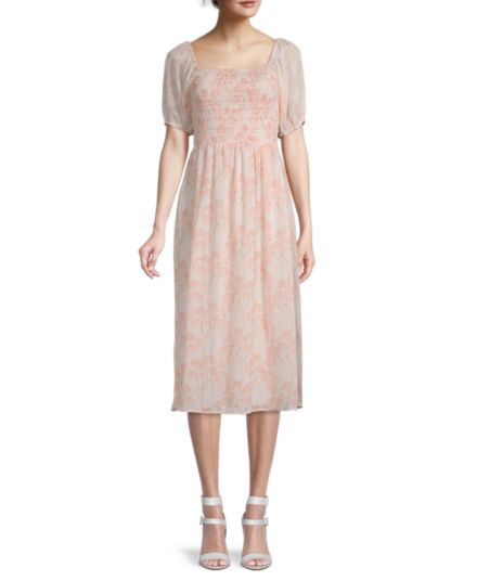 Присборенное платье с цветочным принтом Tommy Hilfiger
