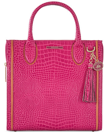 Розовая маленькая кожаная сумка Caroline Paradise Darlington Brahmin