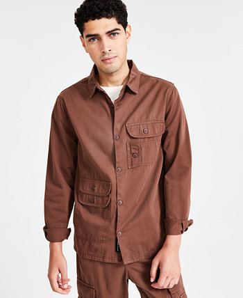 Мужская рубашка карго с карманами из стираного хлопка NATIVE YOUTH