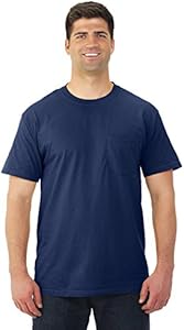 Fruit of the Loom Men's Pocket Crew Neck T-Shirt (Pack of 4) Fruit of The Loom