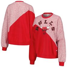 Женский красный пуловер с разрезом G-III 4Her by Carl Banks Chicago Bulls Benches In The Style