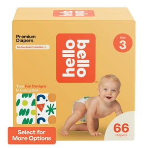 Hello Bello Premium Baby Diapers, Infant Size 3, 66 Count (Select for More Options) Hello Bello