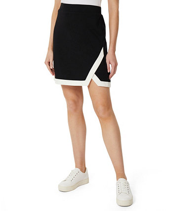 Женские контрастные асимметричные юбки без застежки с искусственным запахом Jones New York
