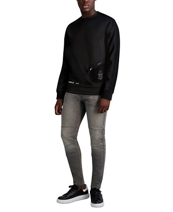 Мужской пуловер с круглым вырезом из сетки Scuba Mesh, созданный для Macy's Karl Lagerfeld Paris