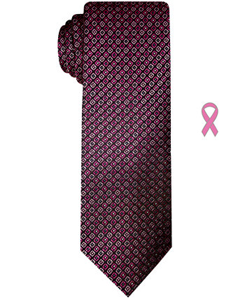 Мужской классический тонкий галстук с булавкой на лацкане Susan G Komen