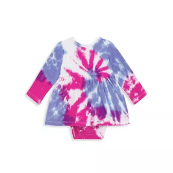 Детские &amp; Комбинезон с принтом Tie-Dye для маленьких девочек Worthy Threads