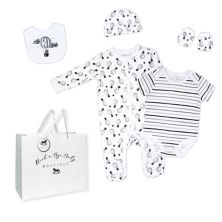 Baby Boys and Girls Hot Air Balloons Layette, 5 Piece Set Rock A Bye Baby Boutique
